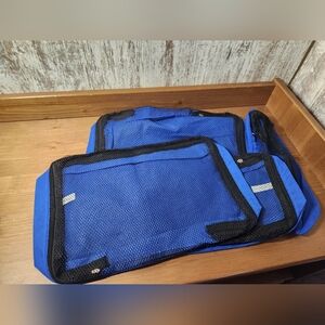 Suitcase Packing Bags Cubes Royal Blue Garment Bag Set of 4 New Unused Zipper